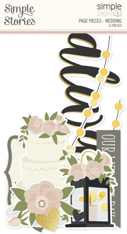 Simple Stories - Simple Pages Collection - Page Pieces - Wedding