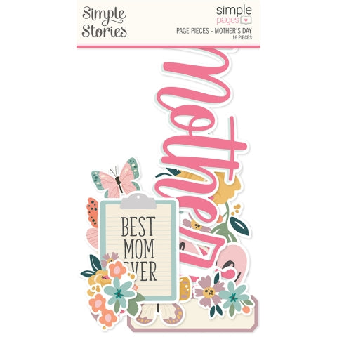 Simple Stories - Simple Pages Collection - Page Pieces - Mother's Day