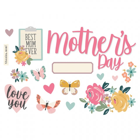 Simple Stories - Simple Pages Collection - Page Pieces - Mother's Day