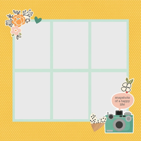 Simple Stories - Simple Pages Collection - Page Pieces - Hello Today