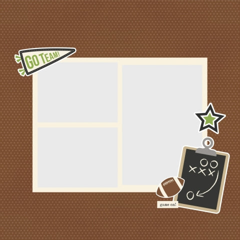 Simple Stories - Simple Pages Collection - Page Pieces - Football