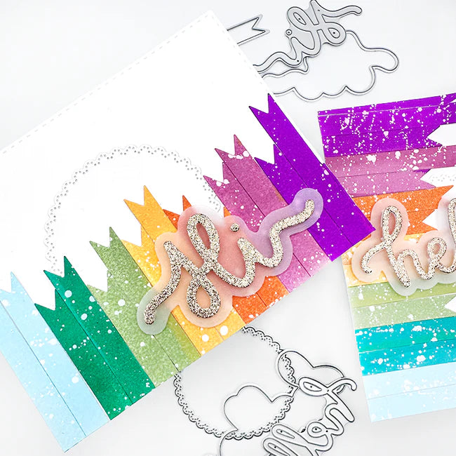 Emily Moore Designs - Word Dies - Hi, Hey, Hello Big & Bold