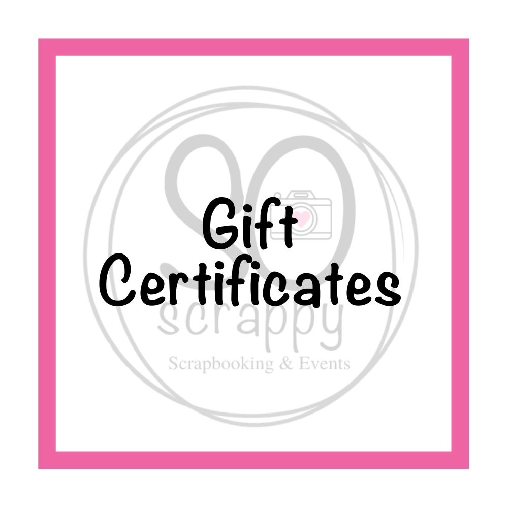 SO scrappy GIFT CERTIFICATE