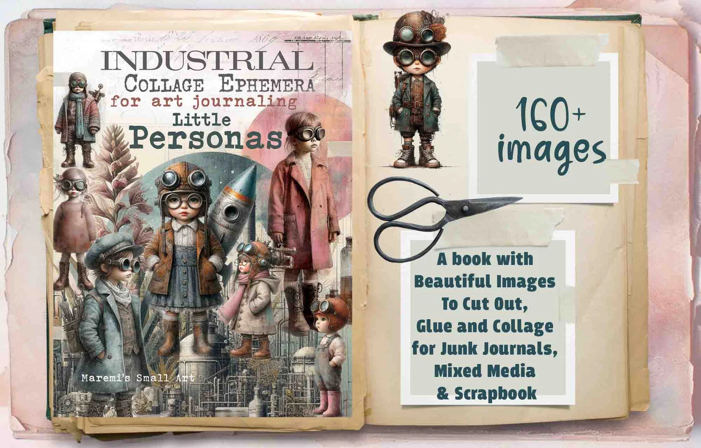 Maremi's Small Art - Industrial Collage Ephemera For Art Journaling - Fashionista Personas And More
