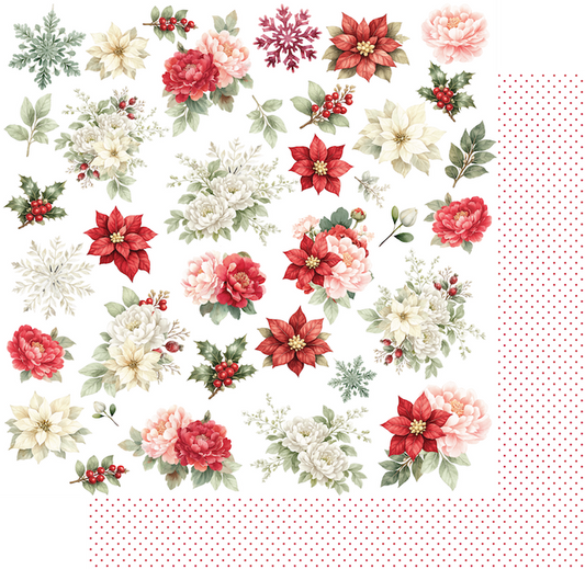 Uniquely Creative - Christmas Keepsakes Collection - 12 x 12 Double Sided Paper - Treasured Trinkets