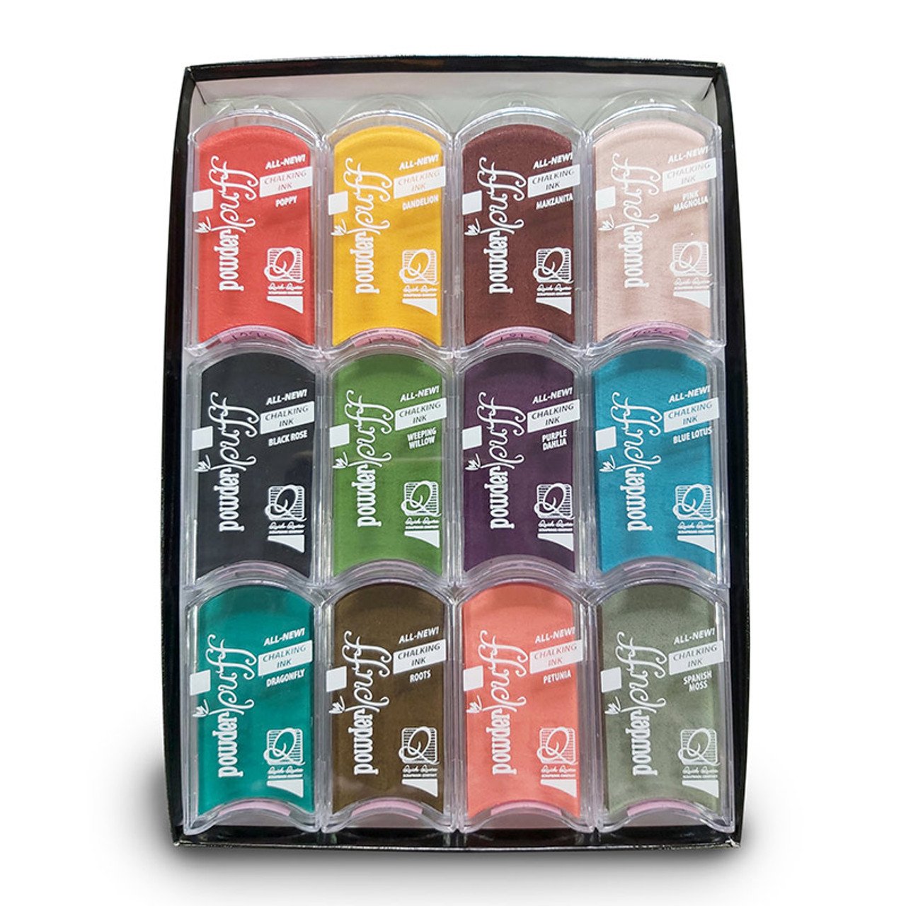 PowderPuff Chalking Ink Set (12-Pack) - Secret Garden Collection