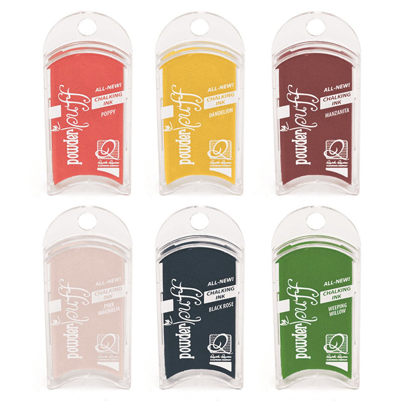 PowderPuff Chalking Ink Set (12-Pack) - Secret Garden Collection