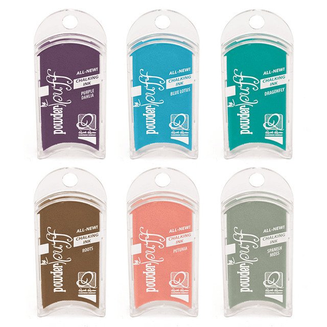 PowderPuff Chalking Ink Set (12-Pack) - Secret Garden Collection