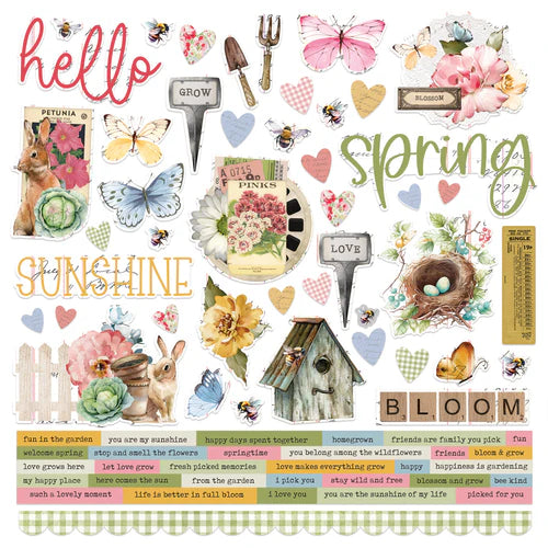 Simple Stories - Simple Vintage Spring Garden Collection - Cardstock Stickers