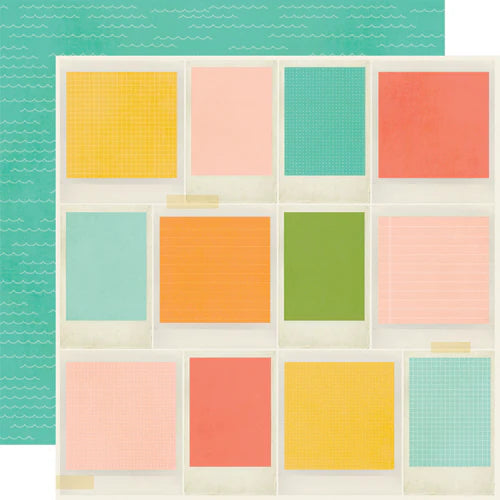 Simple Stories - Summer Snapshots Collection - 12 x 12 Double-Sided Paper - Take The Shot