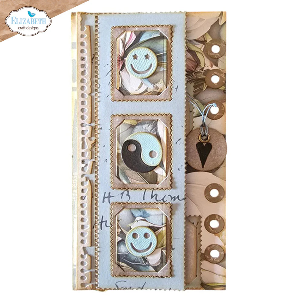Elizabeth Craft Designs - Once In A Lifetime Collection - Dies - Stamp Photo Frame Overlay