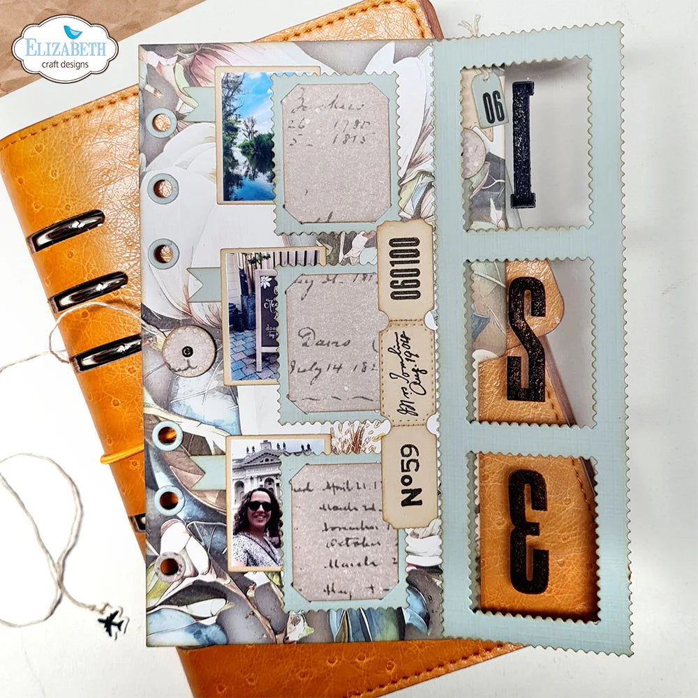 Elizabeth Craft Designs - Once In A Lifetime Collection - Dies - Stamp Photo Frame Overlay