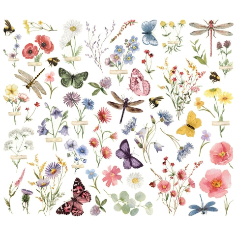 Simple Stories Simple Vintage Meadow Flowers - Floral Bits & Pieces