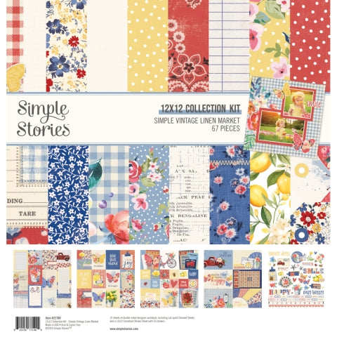 Simple Stories Simple Vintage Linen Market 12 x 12 Collection Kit