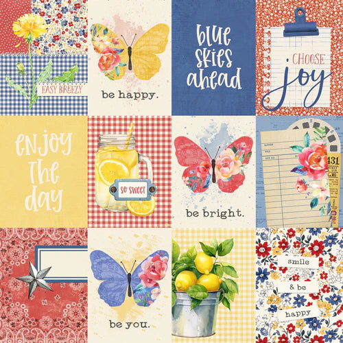 Simple Stories - Simple Vintage Linen Market Collection - 12 x 12 Double Sided Paper - 3 x 4 Elements