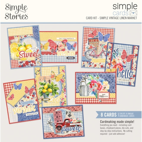 Simple Stories Simple Vintage Linen Market - Simple Stories Card Kit