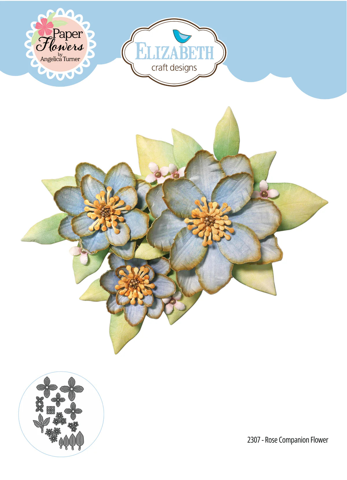 Elizabeth Craft Designs - Bohemian Rose Collection - Dies - Rose Companion Flower