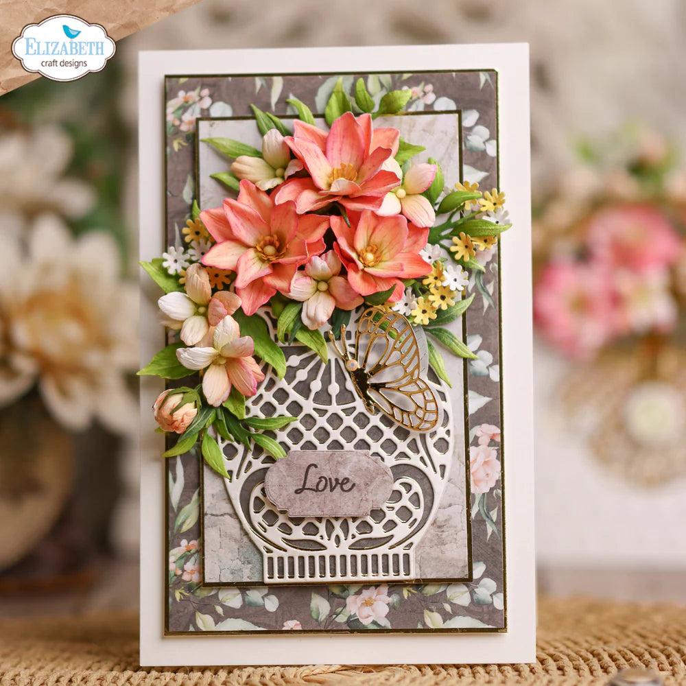 Elizabeth Craft Designs - Bohemian Rose Collection - Dies - Rose Companion Flower