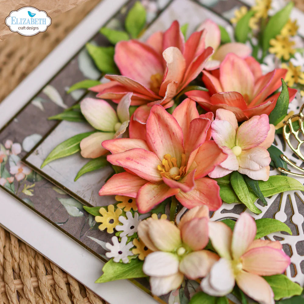 Elizabeth Craft Designs - Bohemian Rose Collection - Dies - Rose Companion Flower