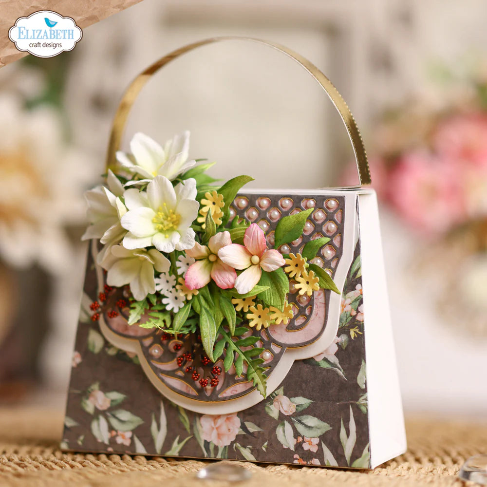 Elizabeth Craft Designs - Bohemian Rose Collection - Elizabeth Craft Designs - Bohemian Rose Collection - Dies - Delicate Fancy Purse