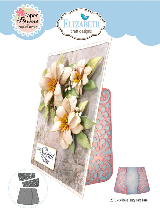 Elizabeth Craft Designs - Bohemian Rose Collection - Dies - Delicate Fancy Card Easel