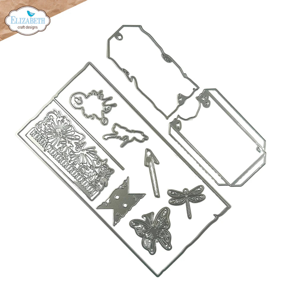 Elizabeth Craft Designs - Hello You Collection - Dies - Split Tag Pocket Page