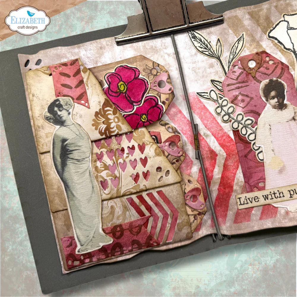 Elizabeth Craft Designs - Hello You Collection - Dies - Tri-Fold Slider Pocket
