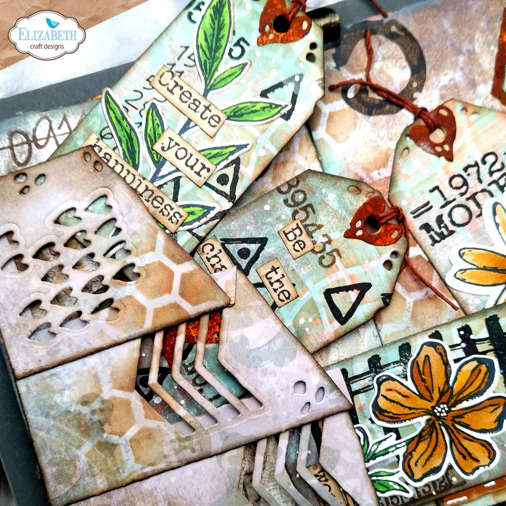 Elizabeth Craft Designs - Hello You Collection - Dies - Tri-Fold Slider Pocket