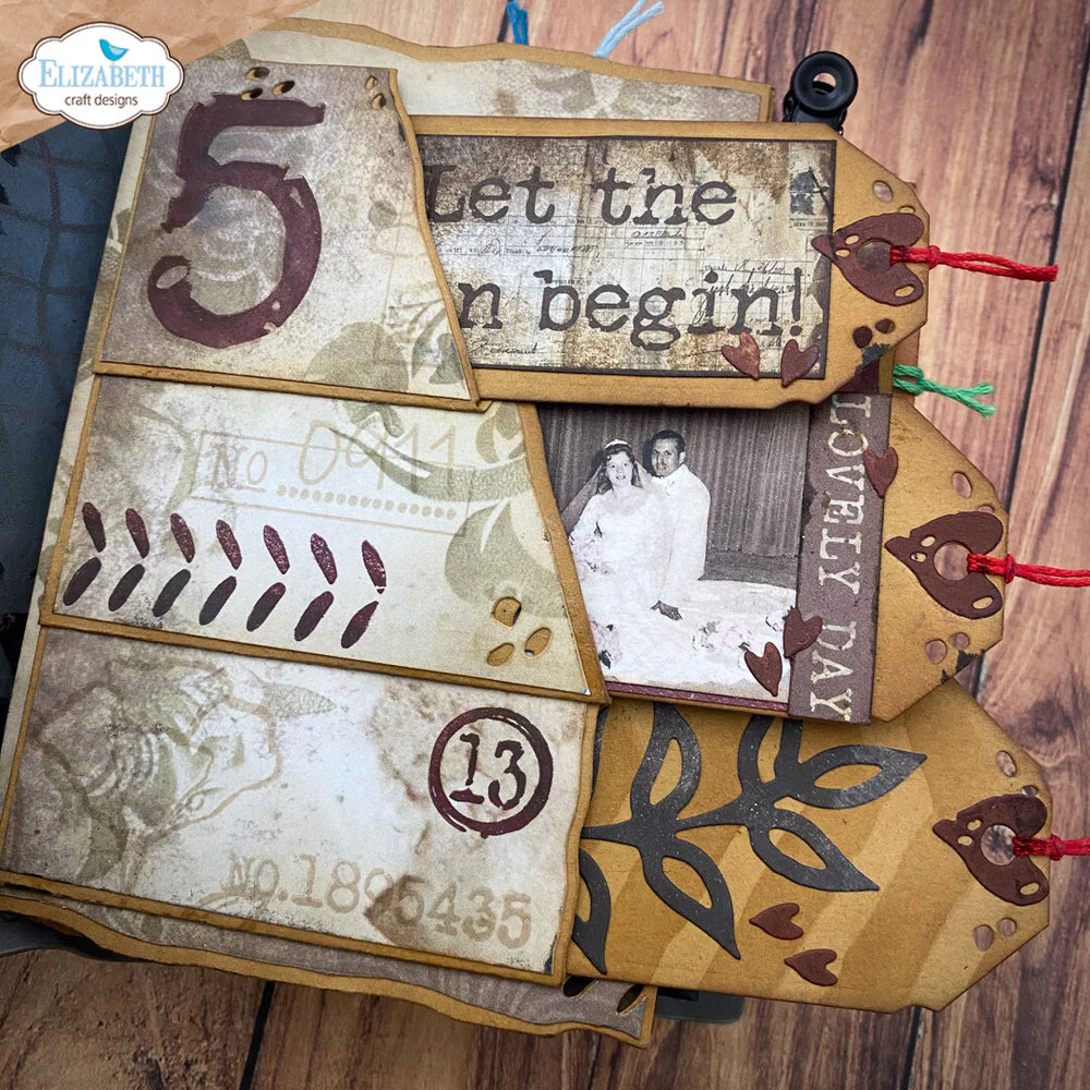Elizabeth Craft Designs - Hello You Collection - Dies - Tri-Fold Slider Pocket