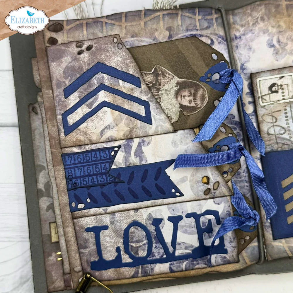 Elizabeth Craft Designs - Hello You Collection - Dies - Tri-Fold Slider Pocket