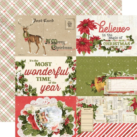 Simple Stories -  Simple Vintage Yuletide - 4x6 Elements 12 x 12 Double-Sided Cardstock