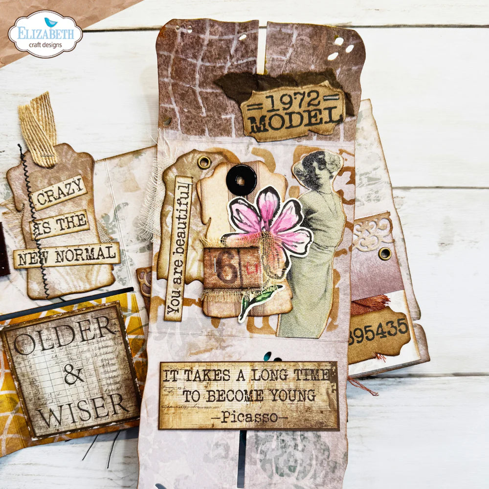 Elizabeth Craft Designs - Hello You Collection - Dies - Ephemera Pocket