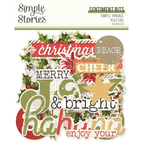 Simple Stories - Simple Vintage Yuletide - Sentiment Bits & Pieces