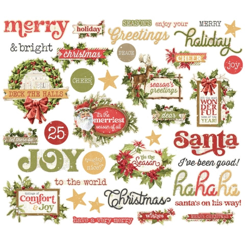 Simple Stories - Simple Vintage Yuletide - Sentiment Bits & Pieces