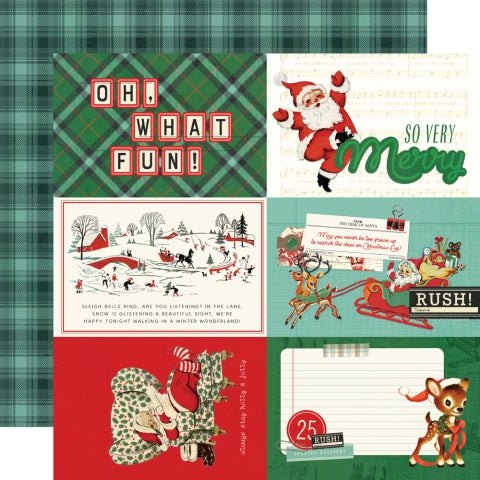 Simple Stories - Simple Vintage Holly Jolly - 4x6 Elements 12 x 12 Double-Sided Cardstock