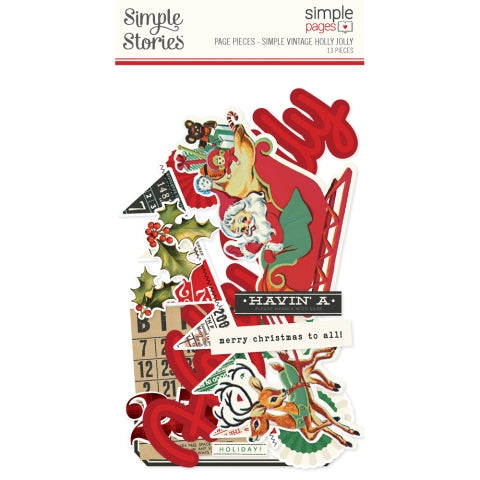 Simple Stories - Simple Vintage Holly Jolly - Simple Pages Page Pieces