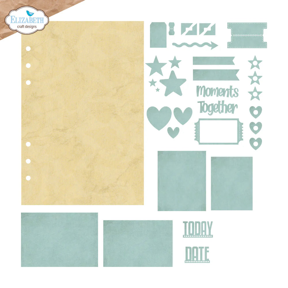 Elizabeth Craft Designs - Delightful Discovery Collection - Dies - Base Page Assortment