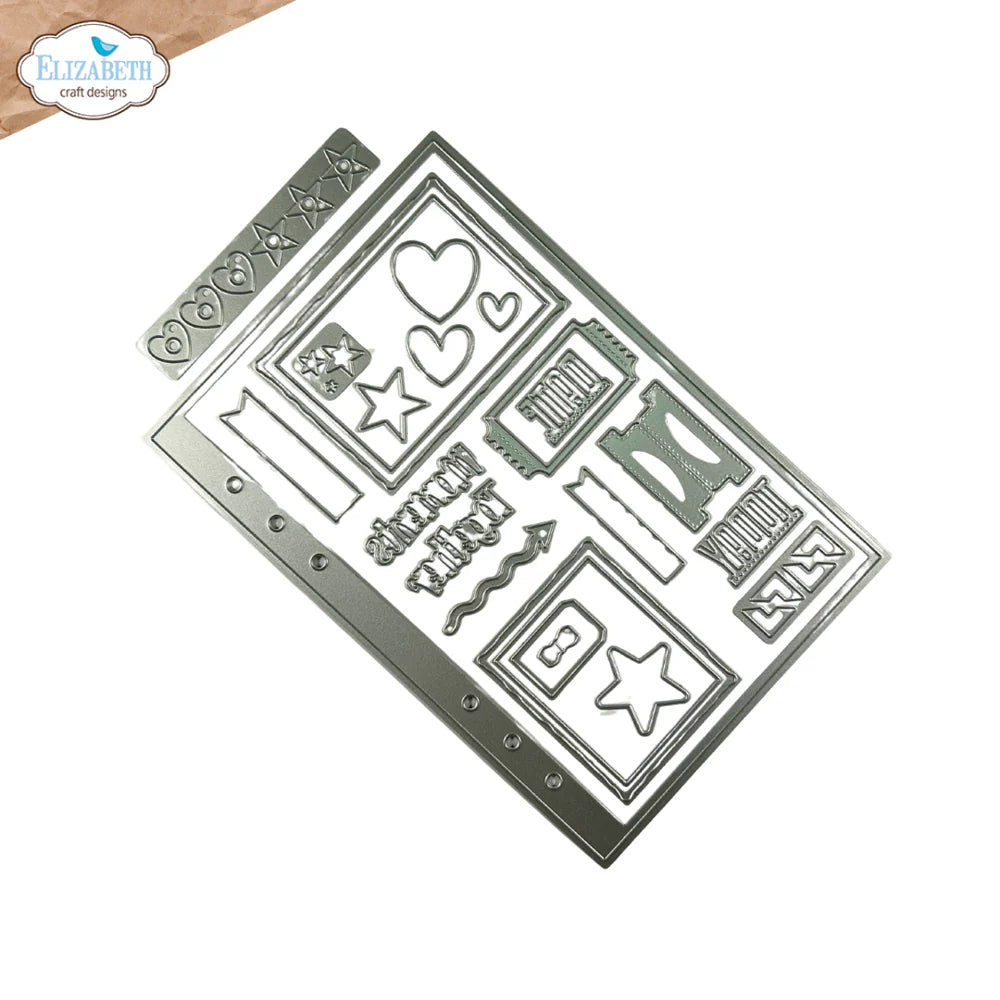 Elizabeth Craft Designs - Delightful Discovery Collection - Dies - Base Page Assortment