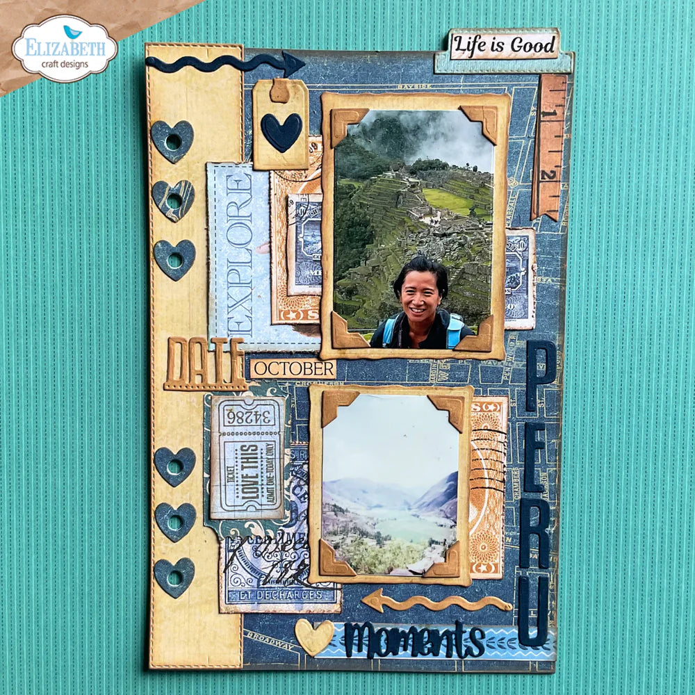 Elizabeth Craft Designs - Delightful Discovery Collection - Dies - Base Page Assortment