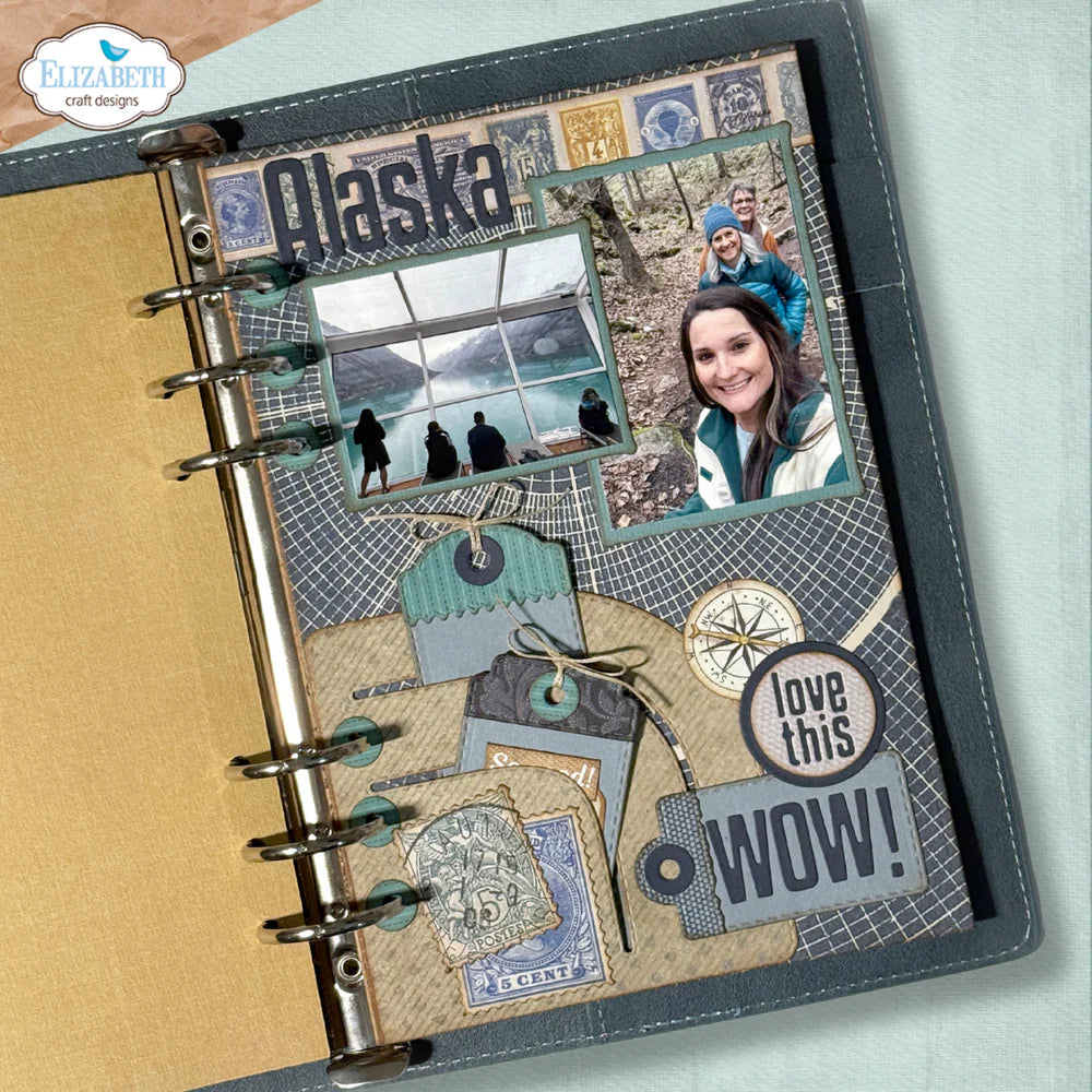 Elizabeth Craft Designs - Delightful Discovery Collection - Dies - Rounded Pocket With Tags