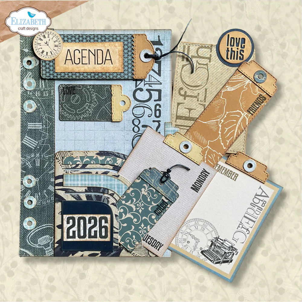 Elizabeth Craft Designs - Delightful Discovery Collection - Dies - Rounded Pocket With Tags