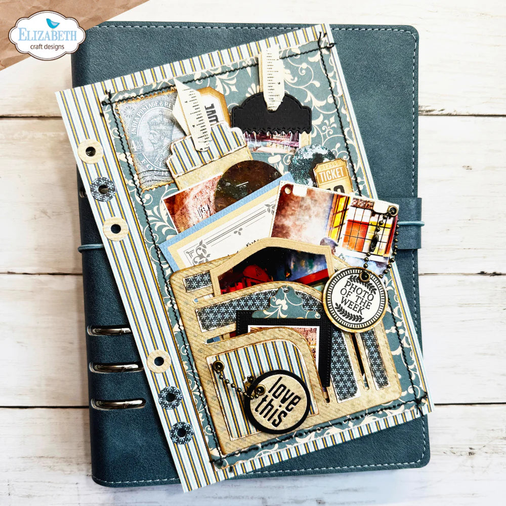 Elizabeth Craft Designs - Delightful Discovery Collection - Dies - Rounded Pocket With Tags