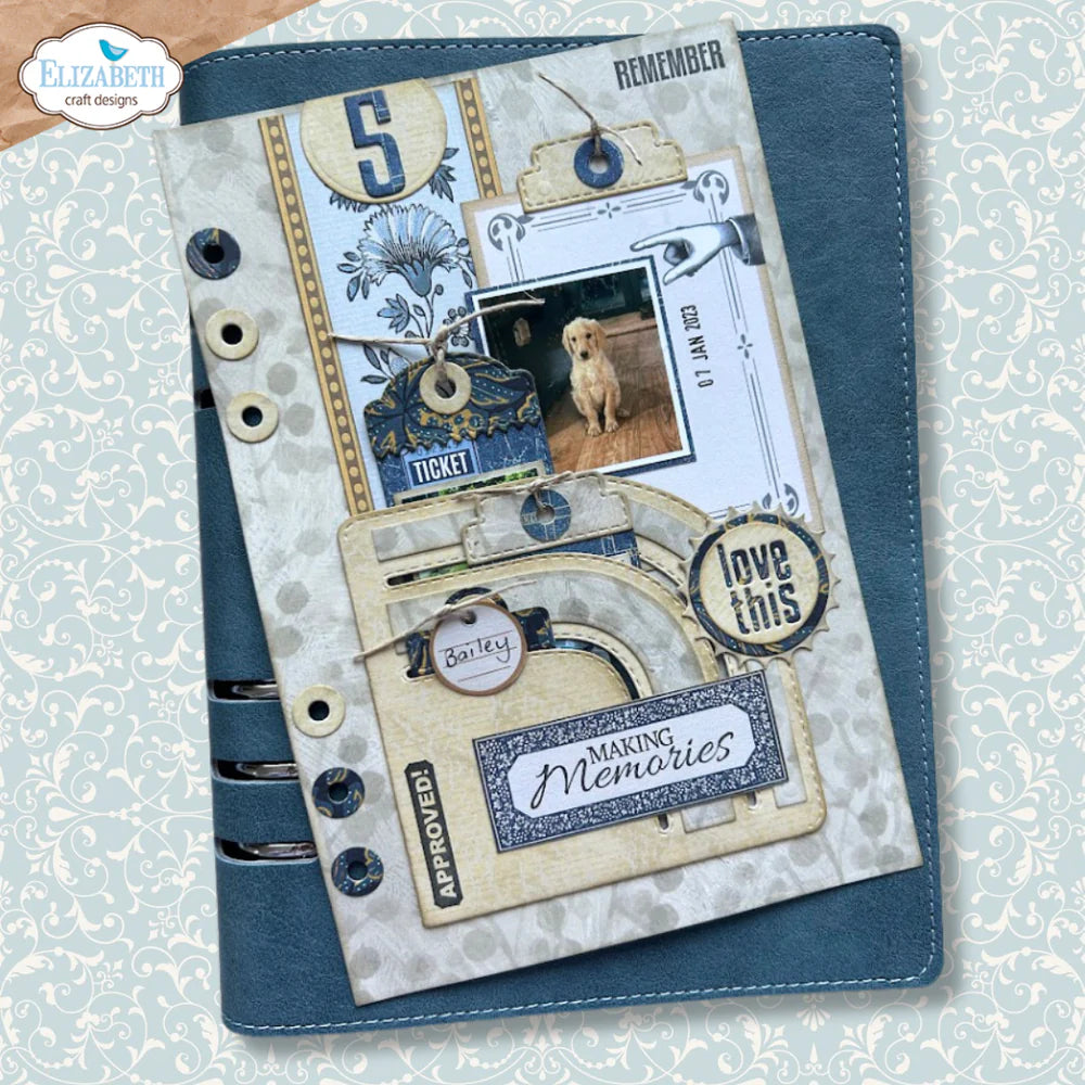 Elizabeth Craft Designs - Delightful Discovery Collection - Dies - Rounded Pocket With Tags