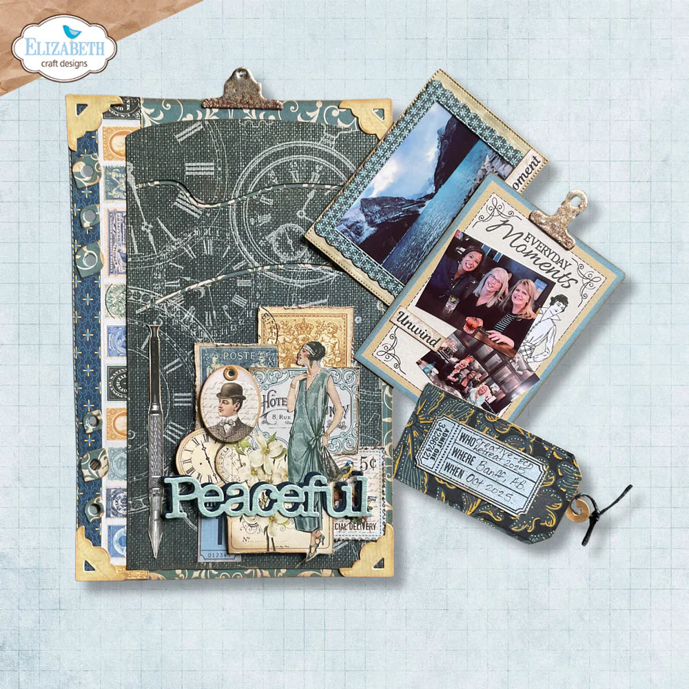 Elizabeth Craft Designs - Delightful Discovery Collection - Dies - Pocket Page Inserts 1