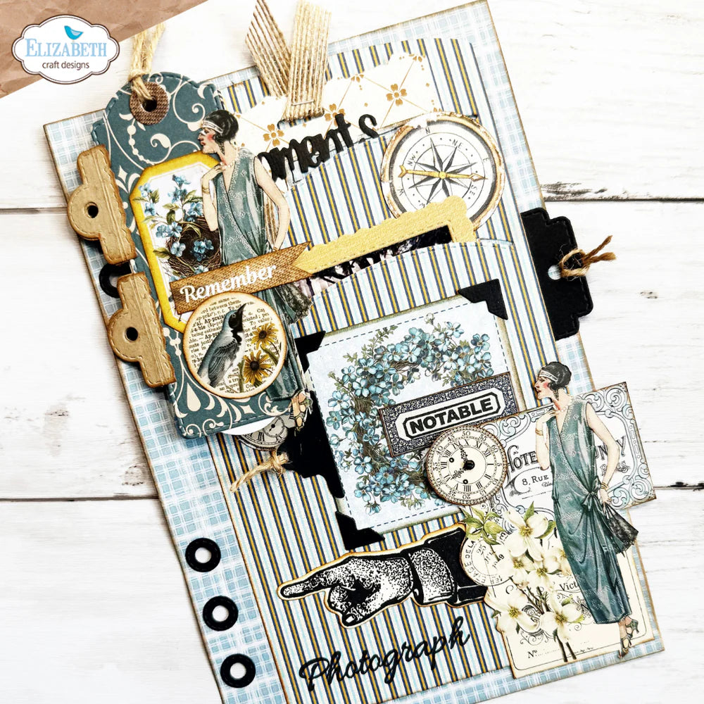 Elizabeth Craft Designs - Delightful Discovery Collection - Dies - Pocket Page Inserts 1