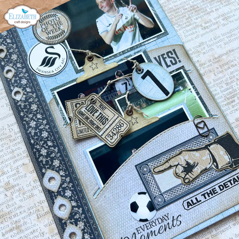 Elizabeth Craft Designs - Delightful Discovery Collection - Dies - Extender Reinforcement Strip