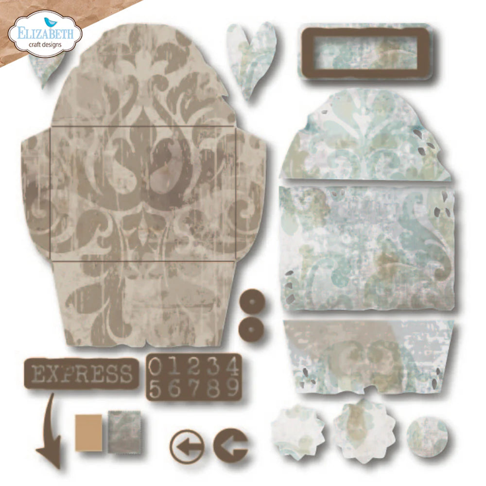 Elizabeth Craft Designs - Hello You Collection - Dies - Grunge Envelope