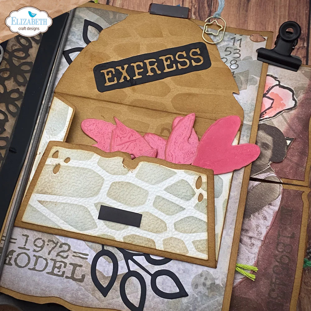 Elizabeth Craft Designs - Hello You Collection - Dies - Grunge Envelope