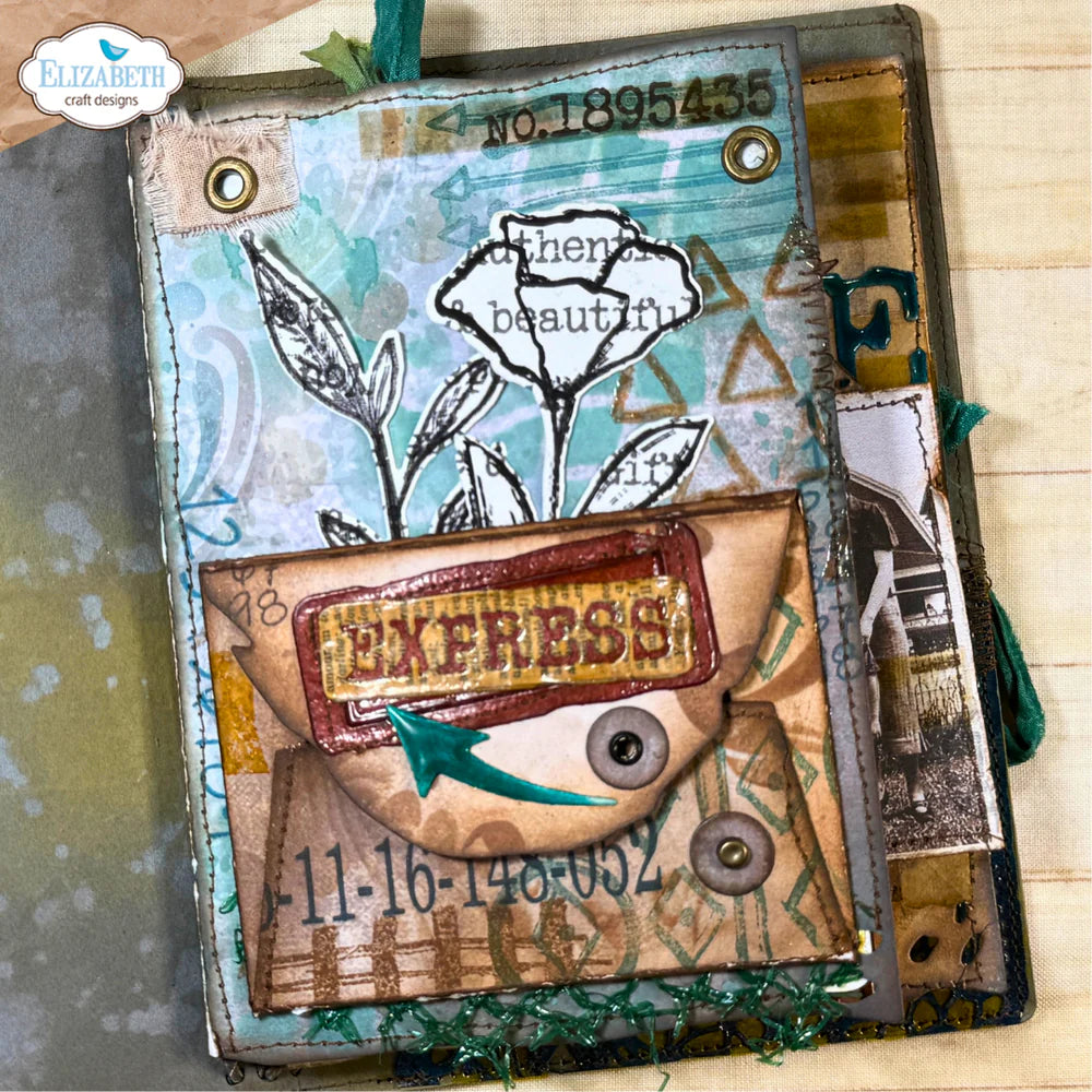 Elizabeth Craft Designs - Hello You Collection - Dies - Grunge Envelope