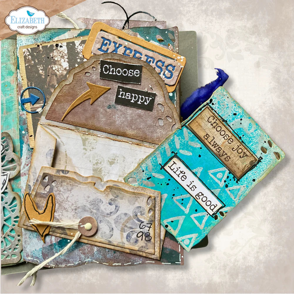 Elizabeth Craft Designs - Hello You Collection - Dies - Grunge Envelope